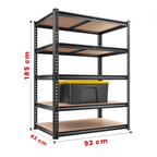 Estante Metálica Ajustável de 5 Níveis (Capacidade de 915 kg) – FlexiRack™